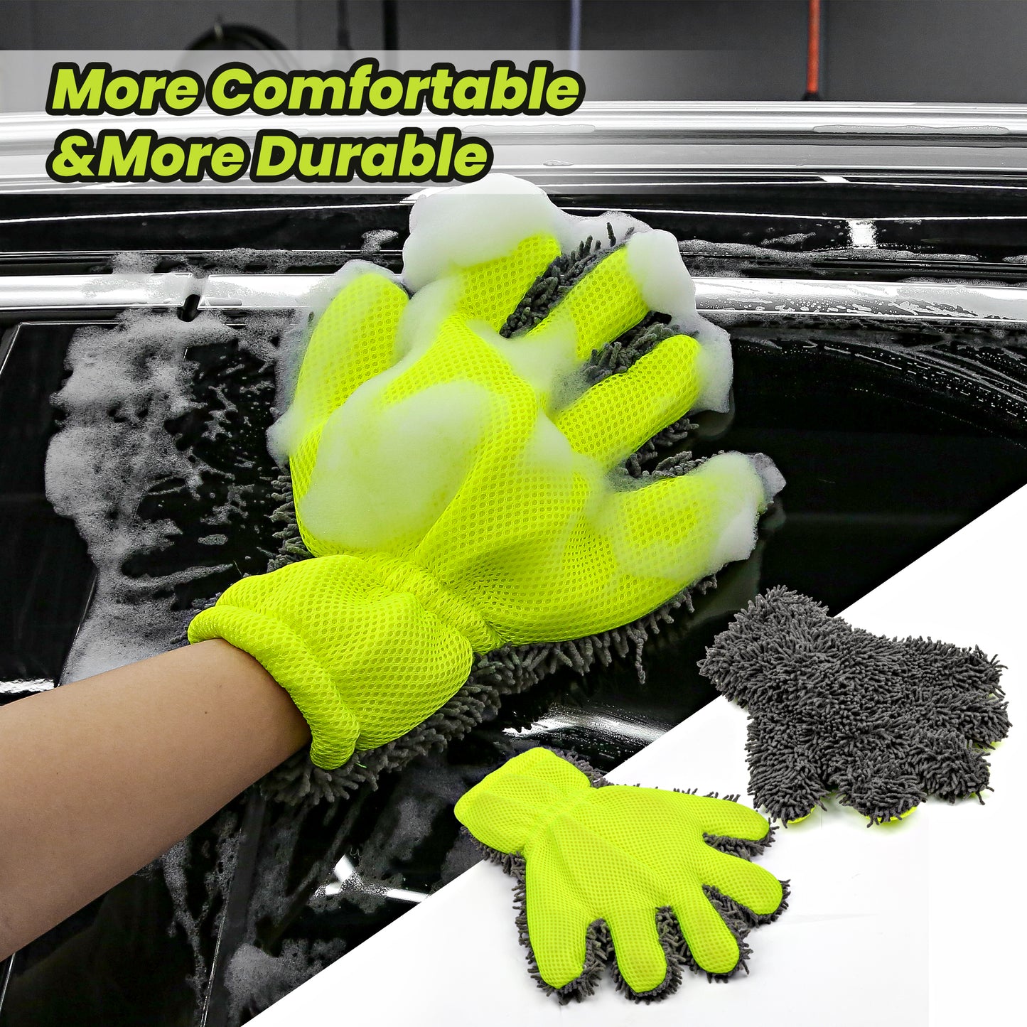 Double Sided Microfiber Auto Detailing Glove