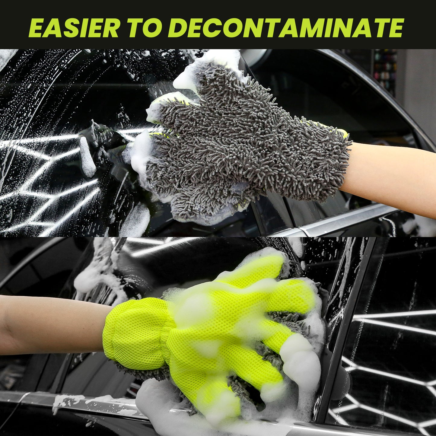 Double Sided Microfiber Auto Detailing Glove