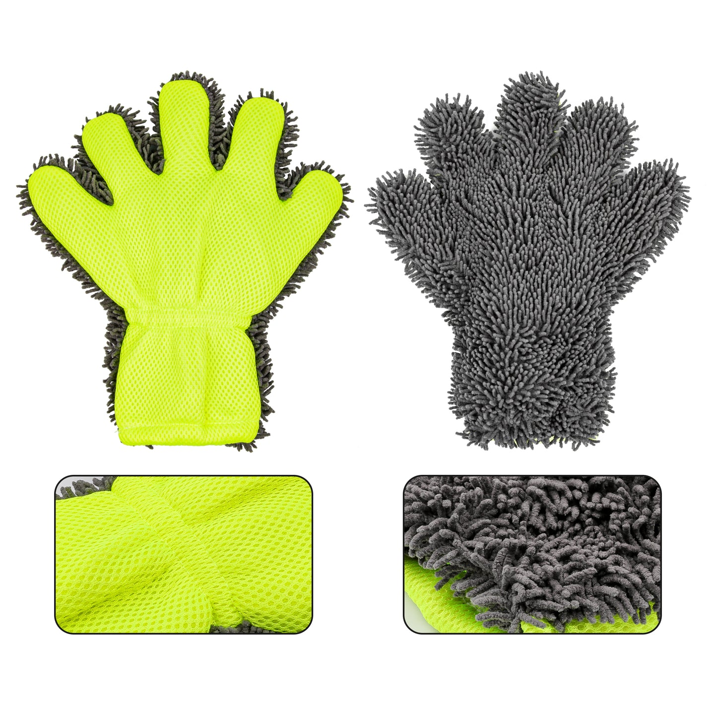 Double Sided Microfiber Auto Detailing Glove