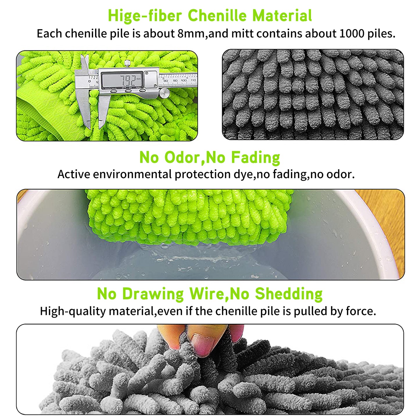 Microfiber Noodle Wash Mitt