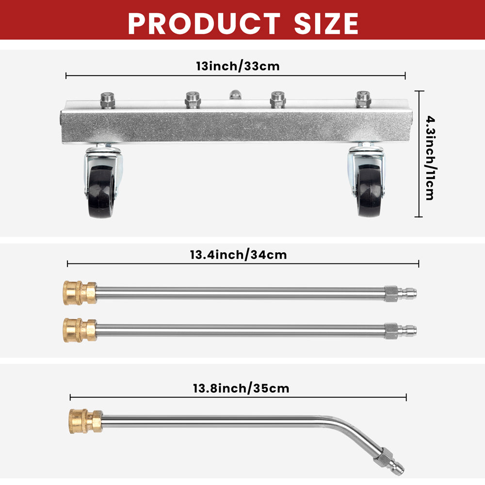 Undercarriage Pressure Washer Attachment